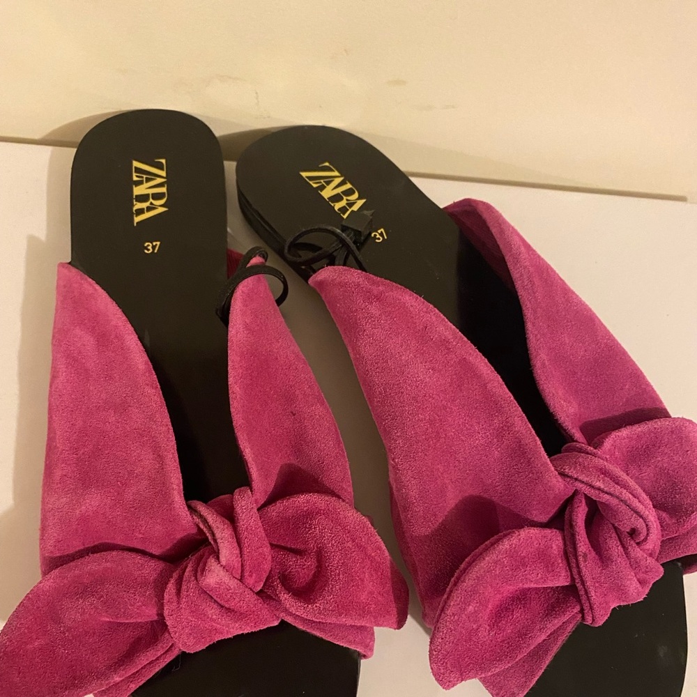Zara pink bow